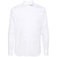 tagliatore chemise en coton à col cassé - blanc