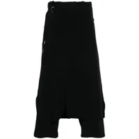 yohji yamamoto pantalon u-standard wrap - noir