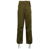 msgm pantalon en coton à poches cargo - vert
