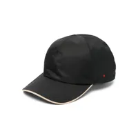 kiton casquette à logo brodé - noir