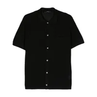 tagliatore chemise en coton à effet de transparence - noir
