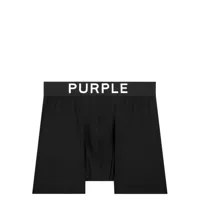 purple brand lot de deux boxers à taille logo - noir