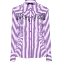 twinset chemise à ornements de perles - violet