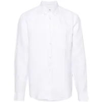 nn07 chemise en lin à col boutonné - blanc