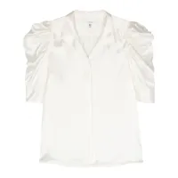 frame chemise à fronces - blanc