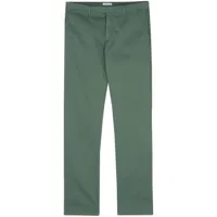 boglioli pantalon fuselé à plis marqués - vert