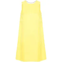 twinset robe courte à coupe évasée - jaune