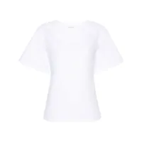 by malene birger t-shirt lunae à col rond - blanc
