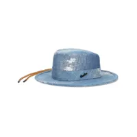 borsalino chapeau tanaka en jean - bleu