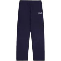sporty & rich pantalon de jogging en cachemire - bleu