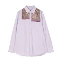 kolor chemise à design superposé - violet