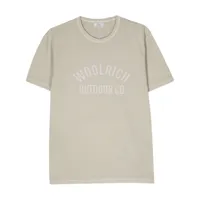 woolrich t-shirt en coton à logo imprimé - vert