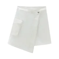 woolrich minijupe à design portefeuille - blanc