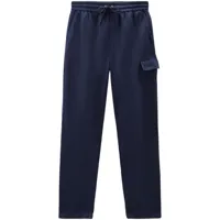 woolrich pantalon fuselé à taille élastique - bleu