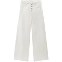 woolrich pantalon à coupe ample - blanc
