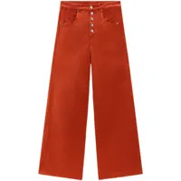 woolrich pantalon à coupe ample - orange