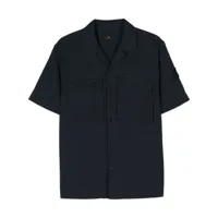 belstaff chemise à patch logo - bleu