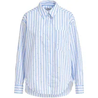 essentiel antwerp chemise en coton fevertree à rayures - bleu