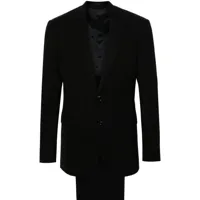 giorgio armani costume en laine vierge - noir