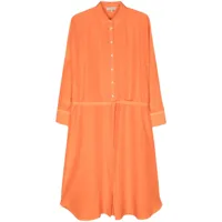 antonelli robe-chemise leopardi - orange