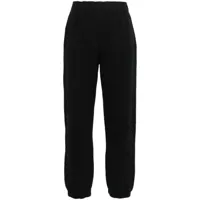 pinko pantalon de jogging pop à logo imprimé - noir