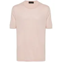 roberto collina t-shirt léger en coton - rose