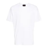 peuterey t-shirt en coton à logo brodé - blanc