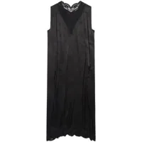 balenciaga robe mi-longue bb classic - noir
