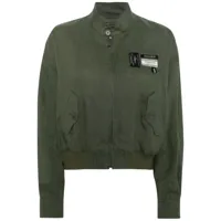 undercover veste bomber à patch logo - vert