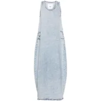 jnby robe en jean à design sans manches - bleu