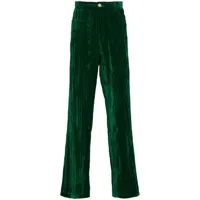 séfr pantalon maceo à coupe droite - vert