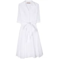 blanca vita robe-chemise mi-longue évasée