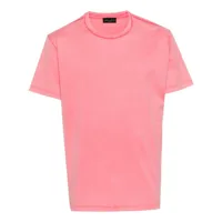 roberto collina t-shirt en coton à manches courtes - rose