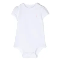 ralph lauren kids polo pony-embroidered cotton body - blanc