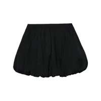 louis shengtao chen jupe plissée à taille haute - noir