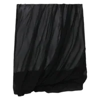 helmut lang minijupe à design superposé - noir