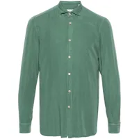 boglioli chemise à col italien - vert