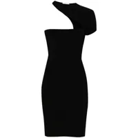 isabel marant robe courte orka à design asymétrique - noir