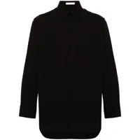helmut lang chemise à boutonnière - noir