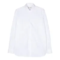 borrelli chemise en popeline de coton - blanc