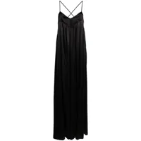 wild cashmere priscilla long slip dress - noir