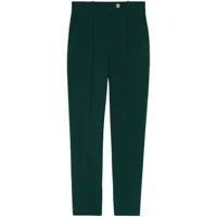 st. john pantalon fuselé à taille élastique - vert