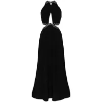 dvf diane von furstenberg robe longue elizabeth - noir