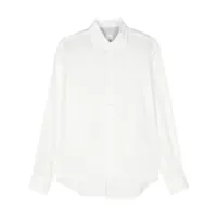 eleventy chemise en lin à manches longues - blanc