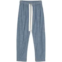 semicouture pantalon en coton - bleu