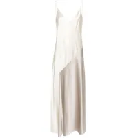 calvin klein robe longue à design colour block - tons neutres
