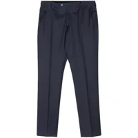 corneliani pantalon de costume à pinces - bleu