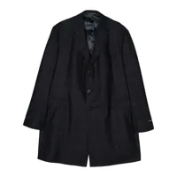 corneliani manteau en laine vierge - noir