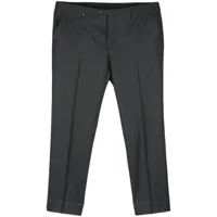 corneliani pantalon de costume à coupe fuselée - gris