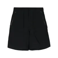 juun.j zip-pocket panelled shorts - noir